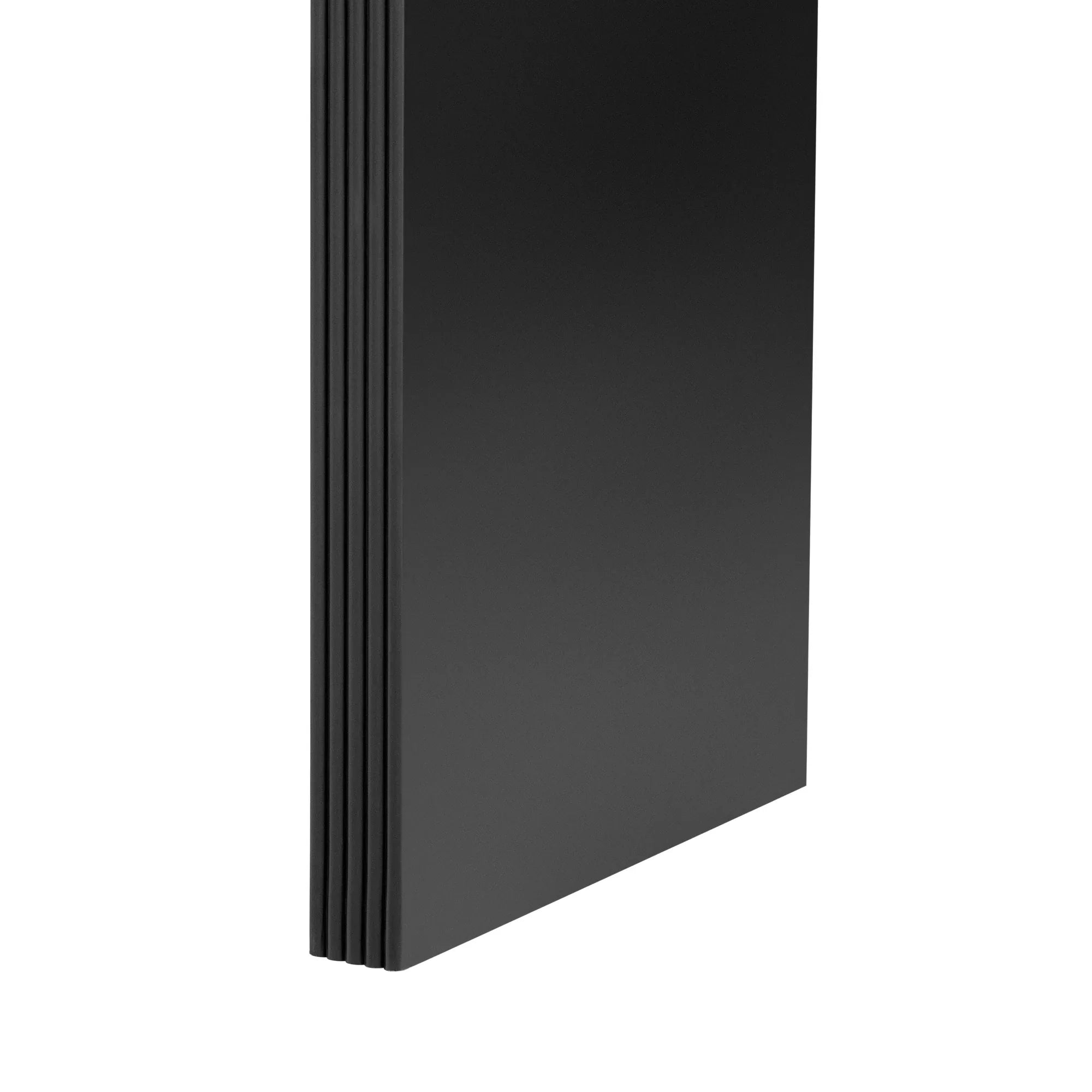 TREXM Modern Console Table with 2 Storage Drawers, Fluted Entryway Table with Rounded Silhouette for Hallway Living Room and Entryway (Black) - Eloy Royal