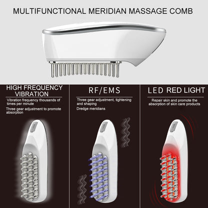 Head  LED Red Light Scalp Massage Electric Comb