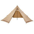 Hot Tent for 4 Persons, Portable Winter Tipi Tent with Stove Jack, Waterproof Canvas Camping Tents, Lightweight 4 Season Shelter Tents for Hiking Fishing Backpacking, M Size