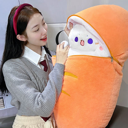 Radish Rabbit Doll Cat Pillow Toy