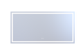 72*36 Inch LED bathroom mirror, corrosion-resistant, three-color dimmable, backlit mirror with one-touch demist function