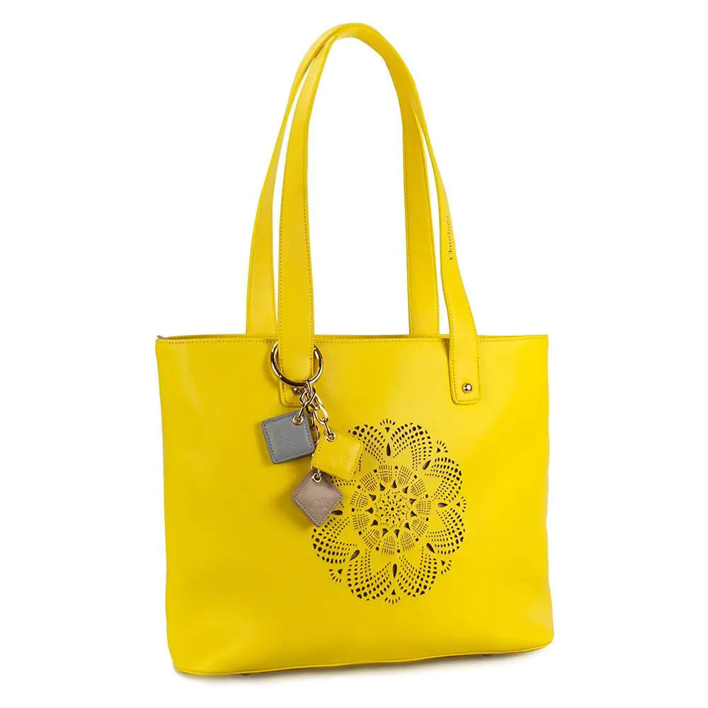 Sprout Leather Tote -Lemon - Eloy Royal