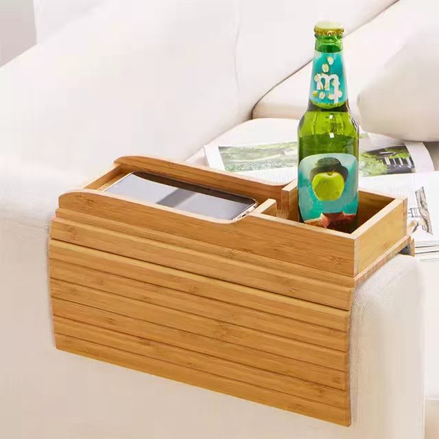 Modern Minimalist Bamboo Sofa Tray - Eloy Royal