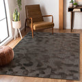 Step Collection High-Low Brown Indoor Area Rug, 7'9''x10', Modern, Non-Shedding & Easy to Clean, Ideal for Living Room, Bedroom, Dining Space, 120*93 inch
