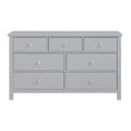 Dresser 7-Drawer Youth Engineered Wood Contemporary Gray
