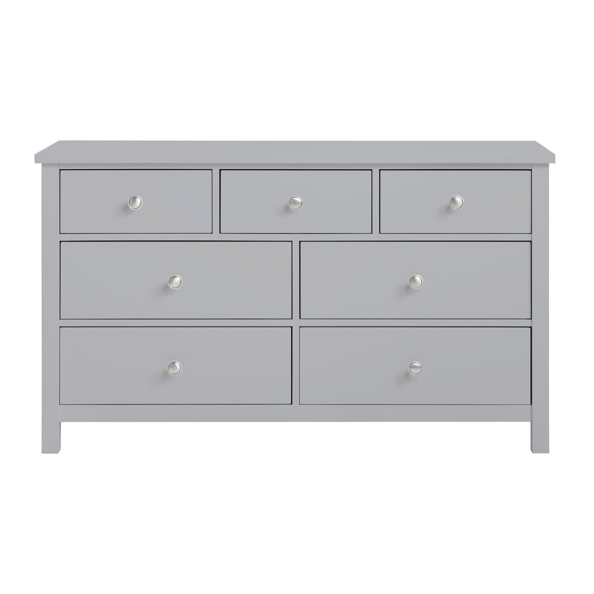 Dresser 7-Drawer Youth Engineered Wood Contemporary Gray