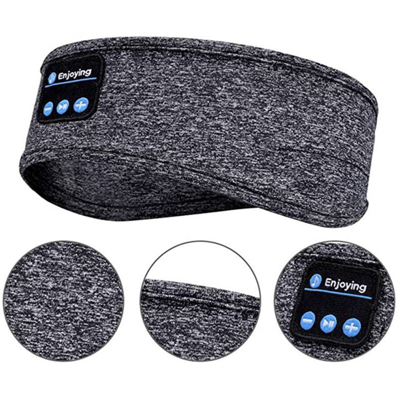 Wireless Bluetooth Sleeping Headphones Headband Thin Soft Elastic Comfortable Music Ear Phones Eye Mask For Side Sleeper Sports - Eloy Royal