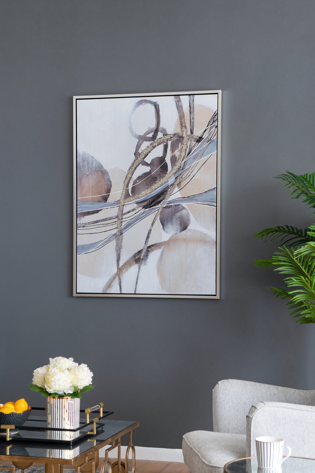 35.4x47.2x1.5' Rectangle Abstract Watercolor Oil Painting