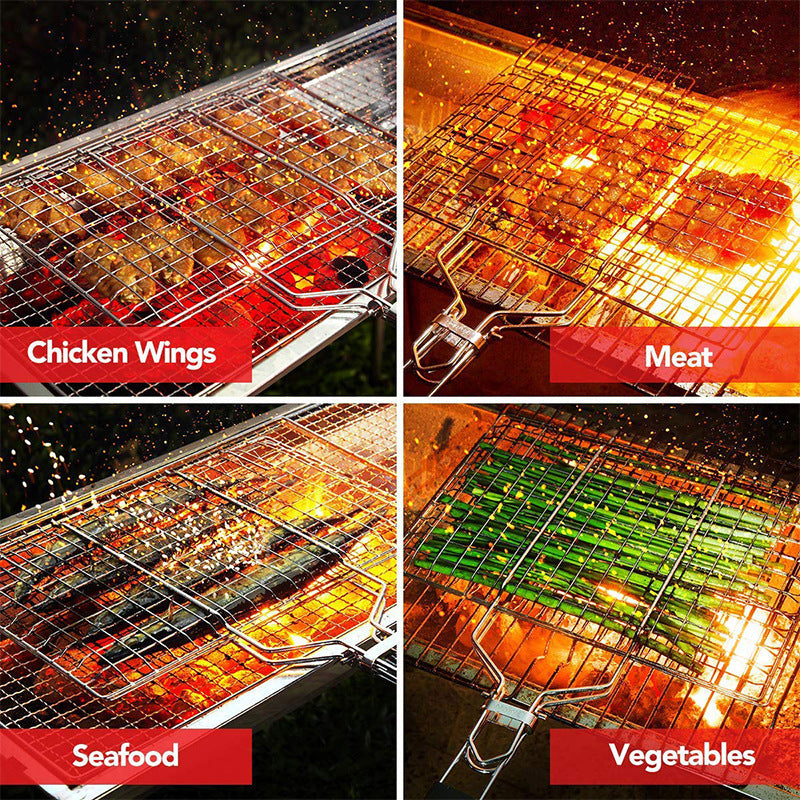 Stainless Steel Barbecue Net Grilled Fish And Chicken Net Clip - Eloy Royal