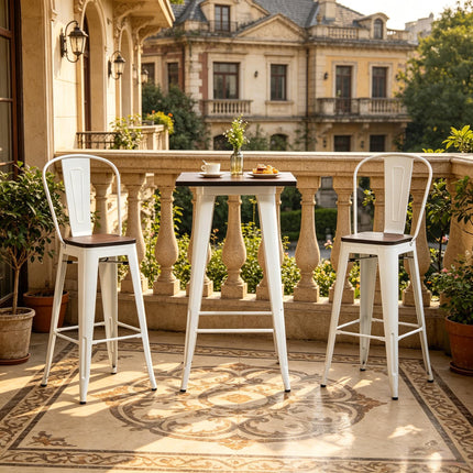 Patio Bar Table Furniture Set,3 Piece Dining Table Furniture Set,Conversation Furniture Set