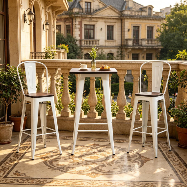 Patio Bar Table Furniture Set,3 Piece Dining Table Furniture Set,Conversation Furniture Set