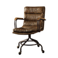 Harith II Vintage Whiskey Top Grain Leather Office Chair