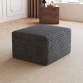 Sofa ottoman ,No Assembly Required,Dark Grey(Plush Corduroy Fabric)