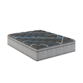 Restonic Comfort Care 15' Euro Top Hybrid Mattress, Plush Comfort, Grey+Blue, Foam, King