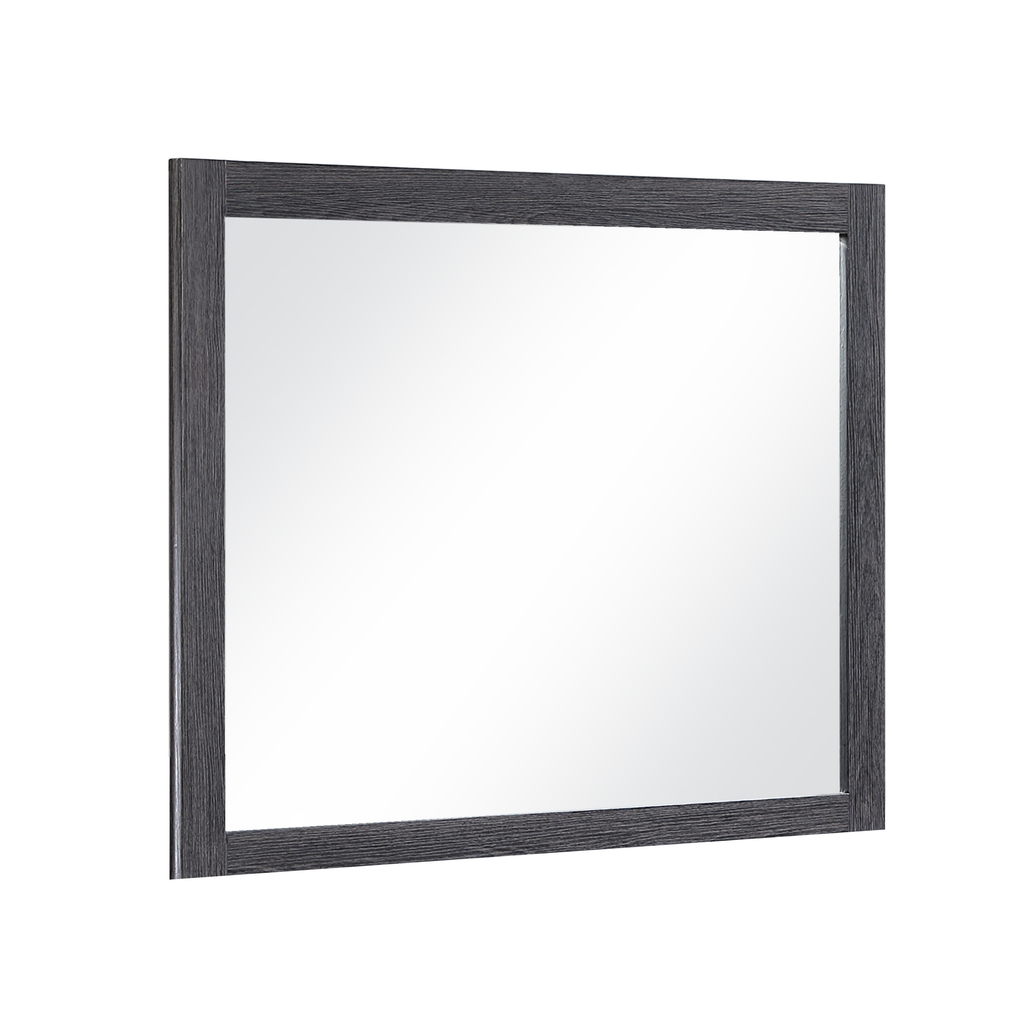 Clifton Modern Framed Dresser Mirror with Wood Frame Design in Espresso (Dresser Not Included)