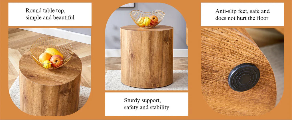 The cylindrical table with its patterned design can be easily integrated into a variety of interior styles, from coffee tables to small dining tables, workbenches or makeshift writing desks. - Eloy Royal