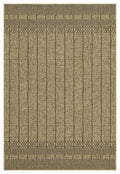 Earth GC_NTL1008 Jute/Black 5 ft. 3 in. x 7 ft. 3 in. Indoor/Outdoor Area Rug