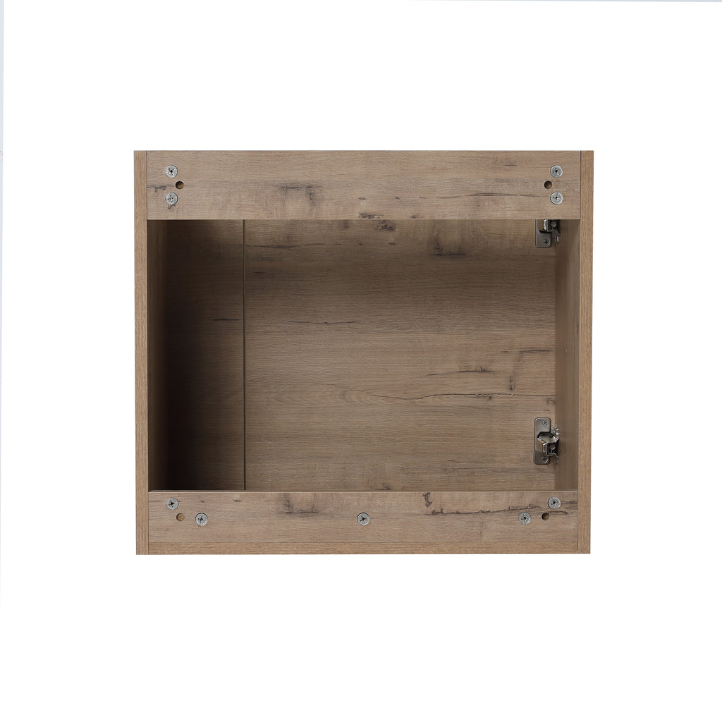 Idris Floating Bathroom Vanity with Sink, Imitation Oak, 22 in