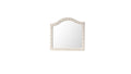 Sophia Modern Style Crystal Tufted Upholstery Mirror finished with Velvet Fabric made with Wood in Cream(INCLUDES MIRROR ONLY) same as G150108591 (NJ inventory)