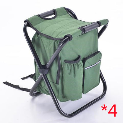 Multifunction Outdoor Folding Chair Ice Cooler Picnic Bags Camping Fishing Stool Backpacking Hunting Rest Chair - Eloy Royal