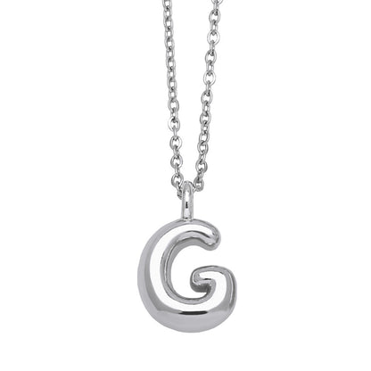 Copper Plated Gold 26 English Letters Pendant Necklace Niche Personality Clavicle Chain