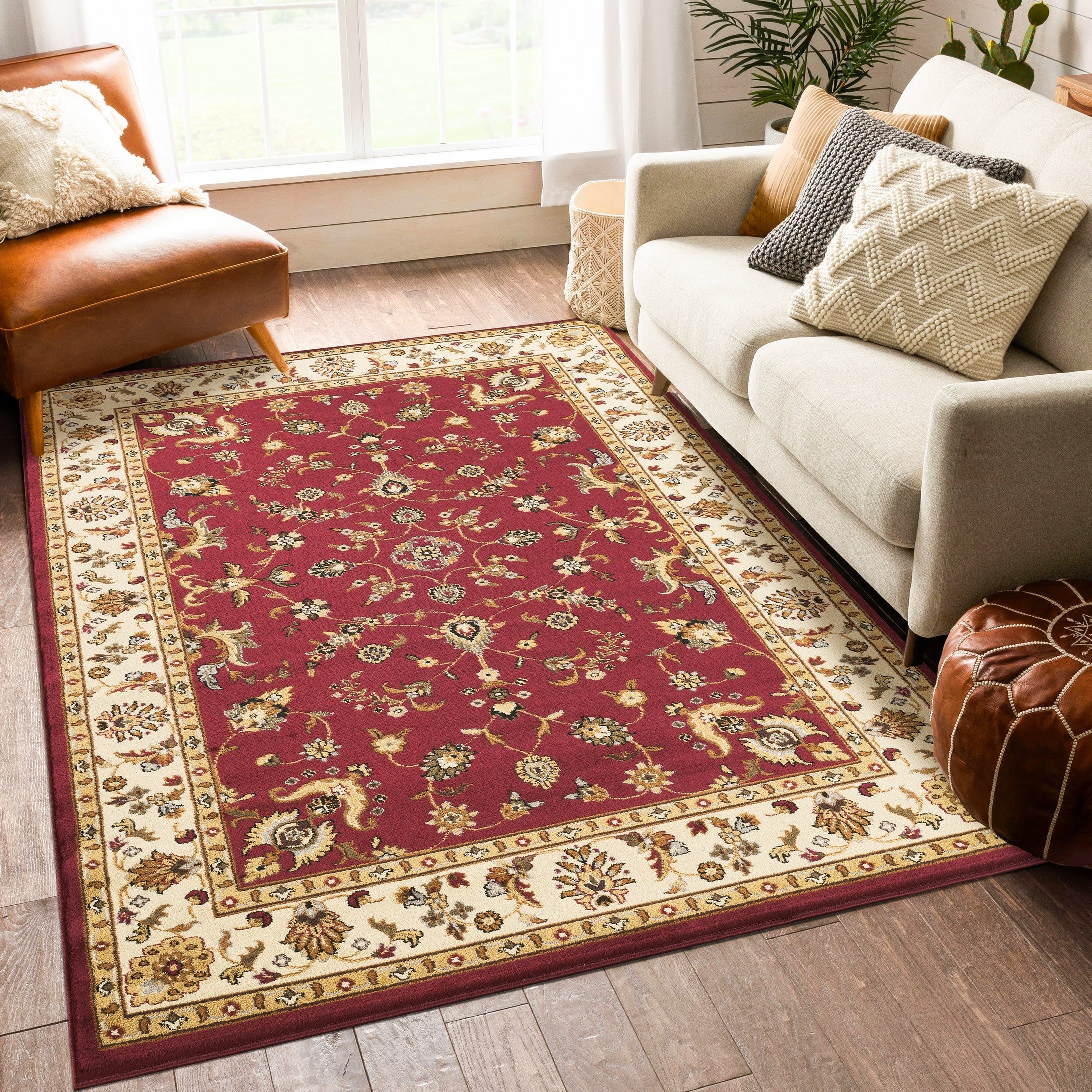Classic GC_VIN5006 Red 7 ft. 10 in. x 10 ft. 3 in. Area Rug
