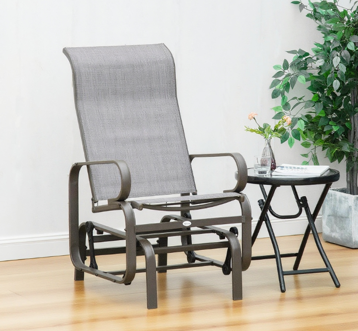 Gliding Chair Gliding Lounger Chair, Single Rocker