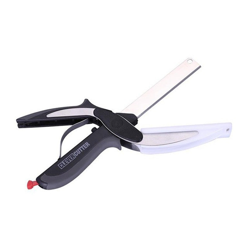 Stainless Steel Scissors Multifunctional Scissors Cutting Machine 2 In 1 Cutting Board Utility Knife - Eloy Royal