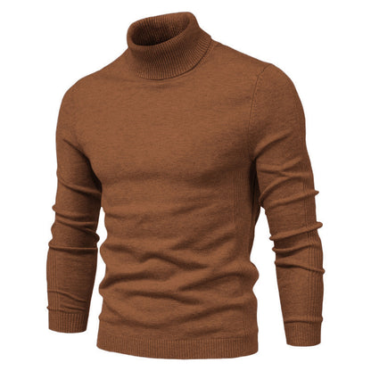 High Neck Men's Casual Knit Sweater