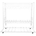 Heavy-duty Sturdy Metal Twin over Twin Bunk Bed with Safety Guardrail, Noise Reduced, No Box Spring Needed, White