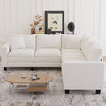 97'' Corner Couch with Armrest Storage Deep Seat,L Shaped Comfy Upholstered Couches,Sofa & Couch for Living Room