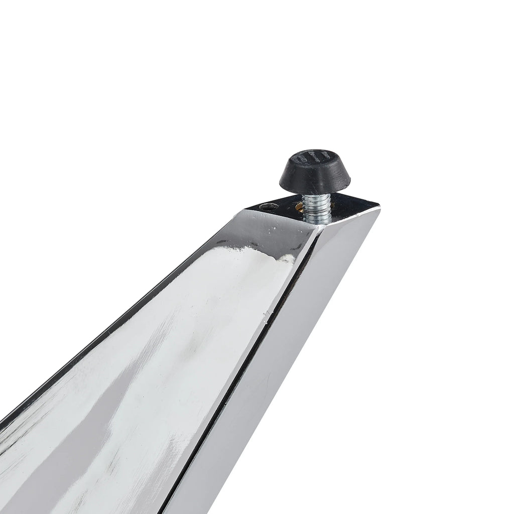 37Inch Round Dining Table, Small Round Kitchen Table With Silver Metal Legs, Suitable For 2 To 4 People, Modern Dining Room Table, Burlywood. - Eloy Royal