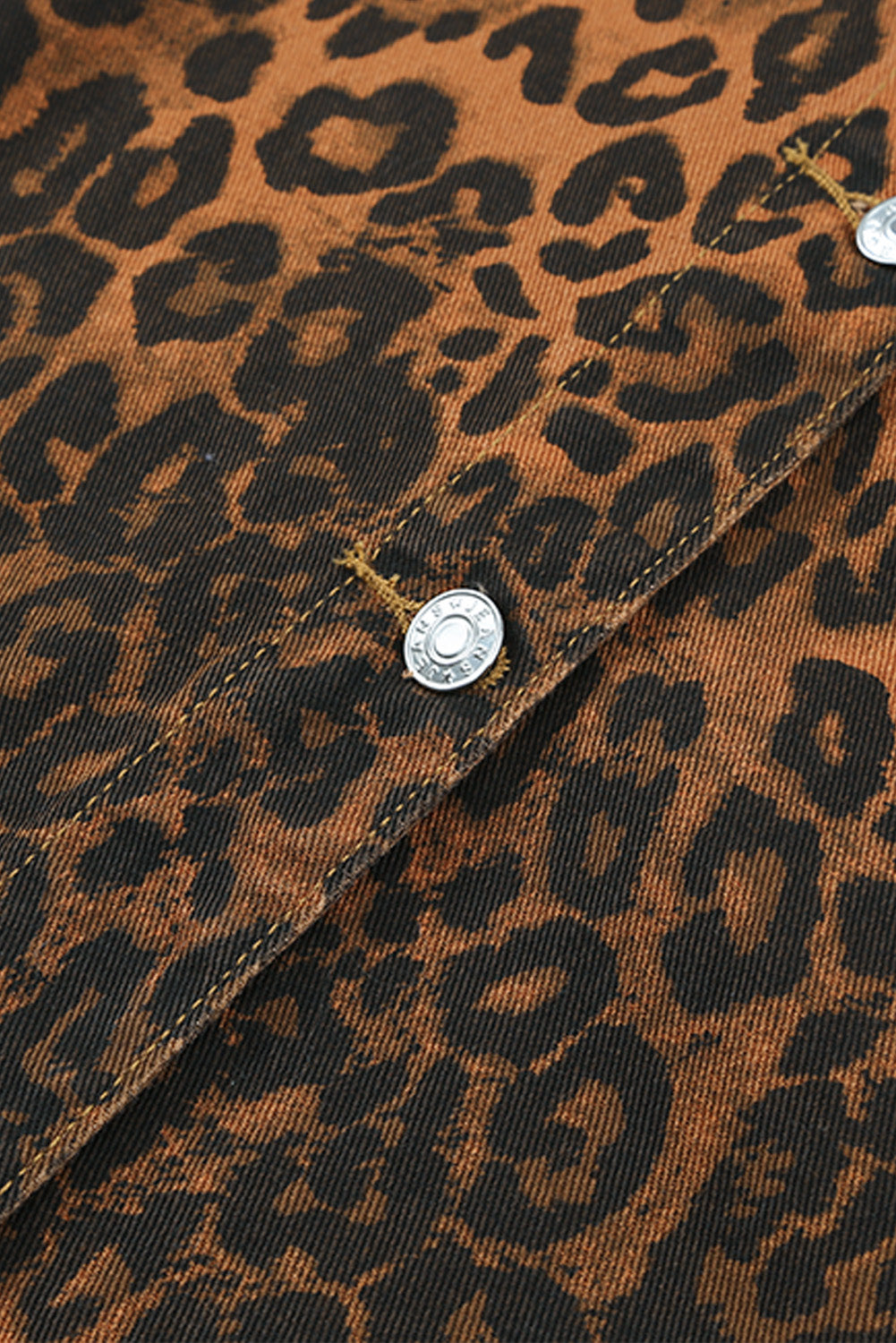 Wholesale Cheetah Patchwork Ripped Raw Hem Jacket - Eloy Royal