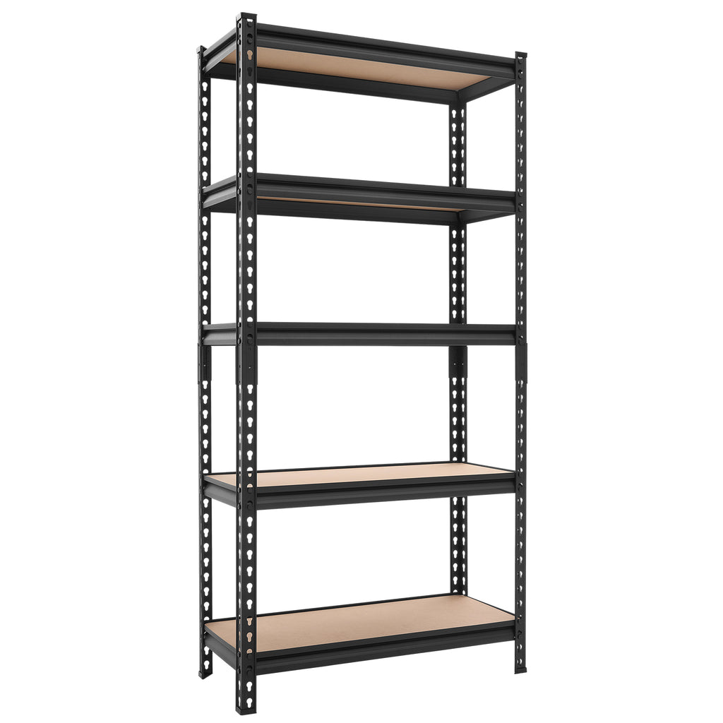 Storage Shelves, 5-Tier Adjustable, 2000 lbs Capacity, Heavy Duty Garage Storage Shelving Unit, Metal Utility Rack Shelf, for Kitchen Pantry Basement Bathroom, 29.88' W x 12.17' D x 59.84' H