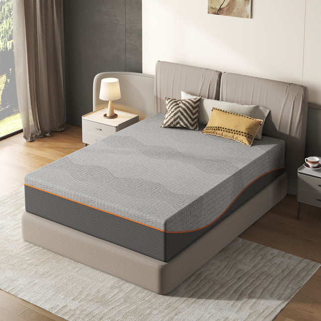 Full Size Mattress,12 Inch Memory Foam Mattress, Fiberglass Free, Medium Feel, Breathable Cooling Layers, Certified Safe Materials