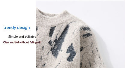 Winter Fleece-lined Thickened Men's Bottoming Sweater Fall And Winter Inner