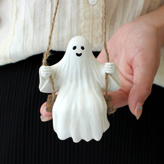 Halloween To Swing Ghost Pendant Ornament Props