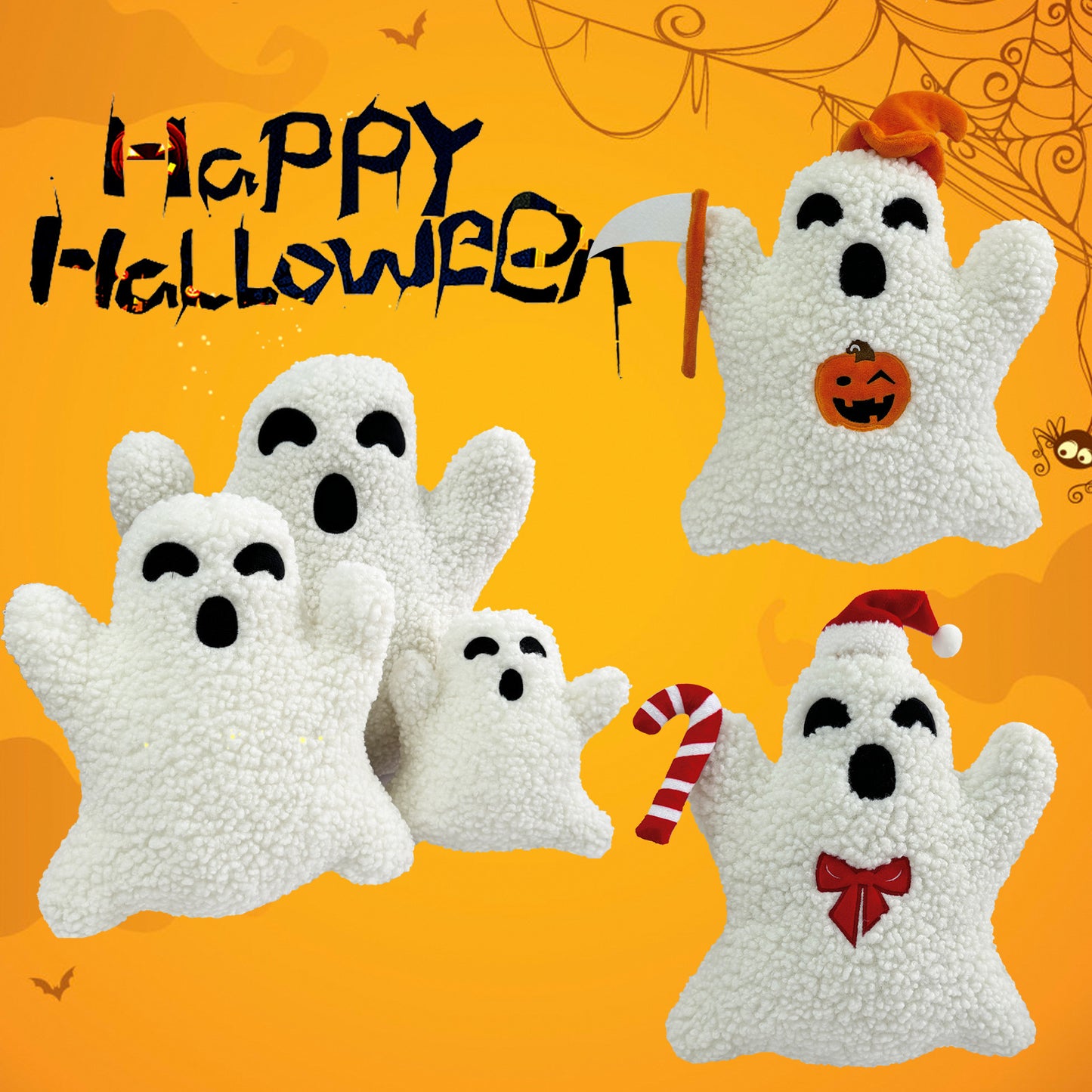 Plush Toy Ghost Pillow Halloween Home Pillow