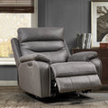 Fitzwilliam Dual-Motor Power Rocker Swivel Recliner, Grey