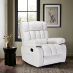 Recliner Chair, Upholstered Rocker Recliner Chair with Side Pocket, Ergonomic 110°-160° Adjustable Reclining Chairs for Adults, Single Sofa Chair with Footrest,Recliner Sofa for Living Room - Eloy Royal