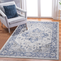 MARFI Collection 7.9X10. Blue / Grey / Oriental Area Rug Modern, Contemporary, Non-Shedding & Easy to Clean, Ideal for Living Room, Bedroom, Dining Space, 120*93 inch