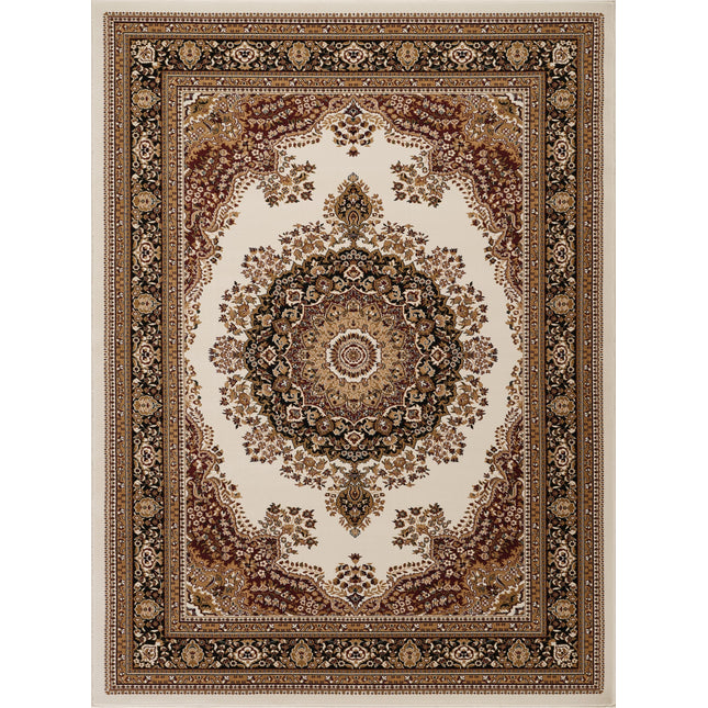 Manchester GC_HER5006 Ivory . 10 in. x . 6 in. Area Rug