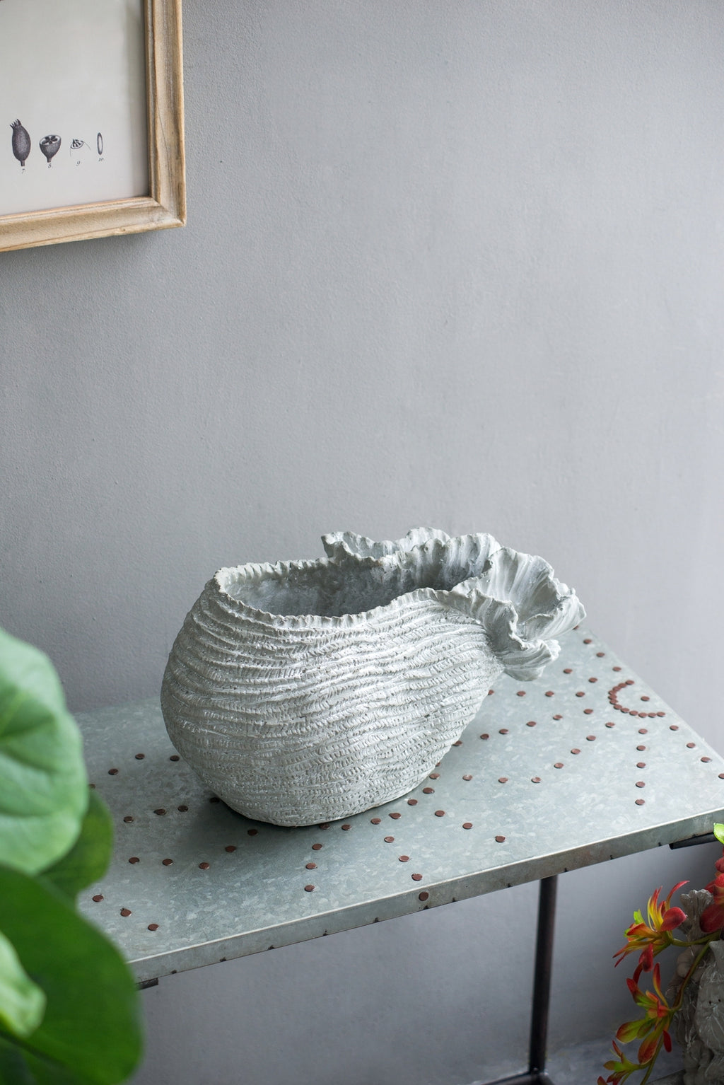 14.2x7.9x7.9' Cement Planter, Indoor Outdoor Garden Decor