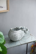 14.2x7.9x7.9' Cement Planter, Indoor Outdoor Garden Decor