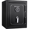 Fireproof Safe Vault with Electronic Lock in Black Steel, 3.51 Cubic Feet