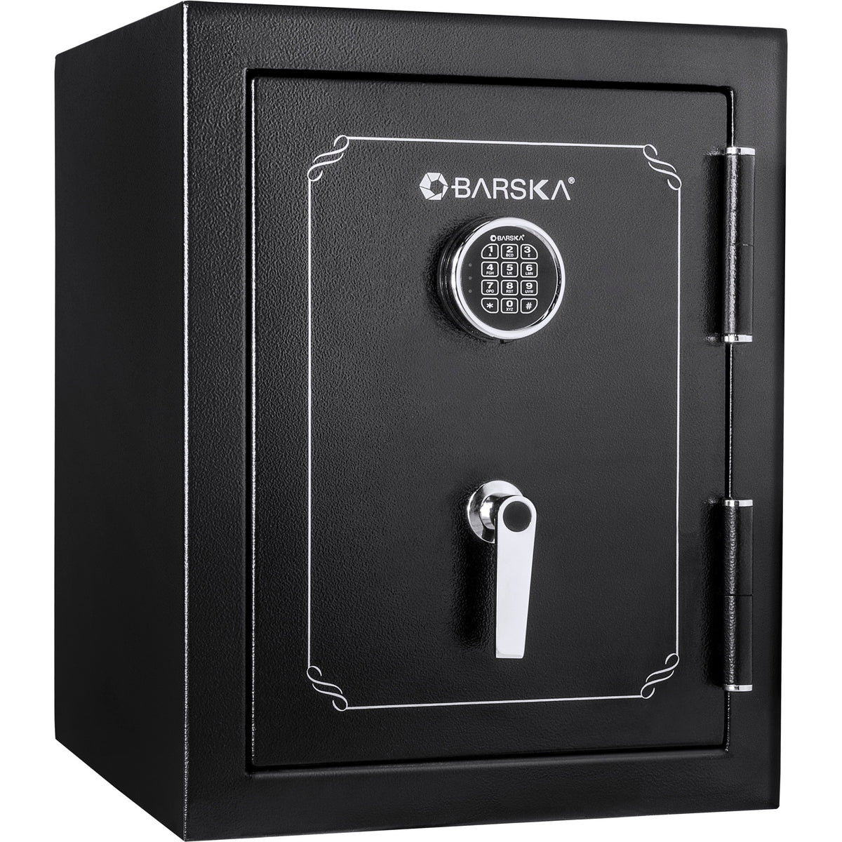 Fireproof Safe Vault with Electronic Lock in Black Steel, 3.51 Cubic Feet