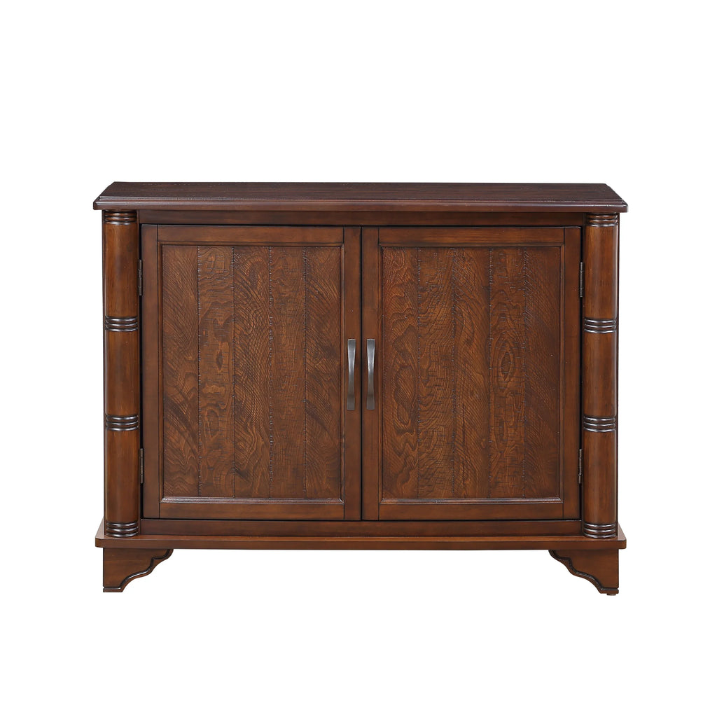 40' Console Table with Storage Shelf, Retro Entryway Table with Adjustable Storage Shelf, Sofa Couch Table for Hallway, Entry Way, Living Room, Foyer, Light Espresso - Eloy Royal