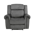 Power Reclining Chair Microfiber Charcoal