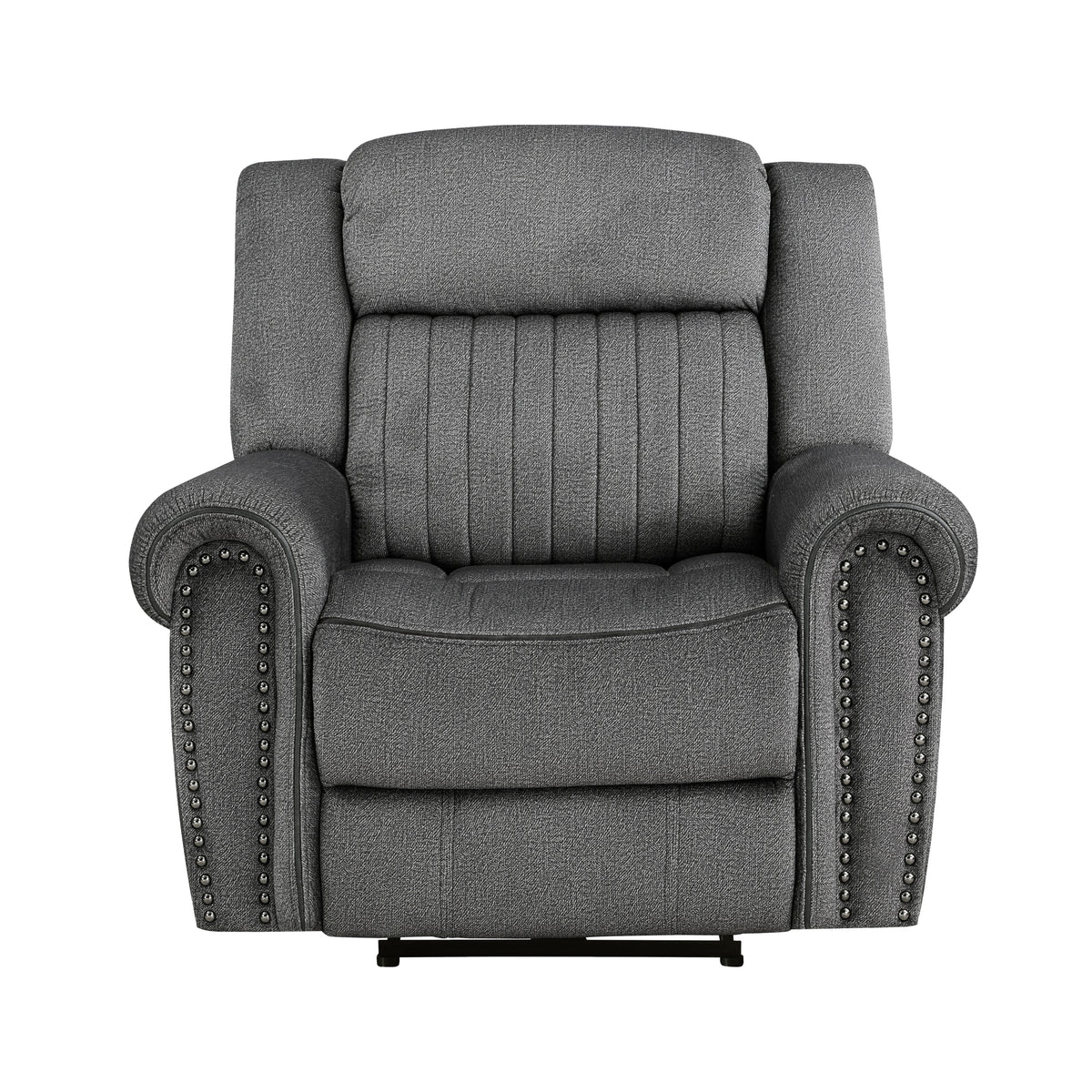 Power Reclining Chair Microfiber Charcoal