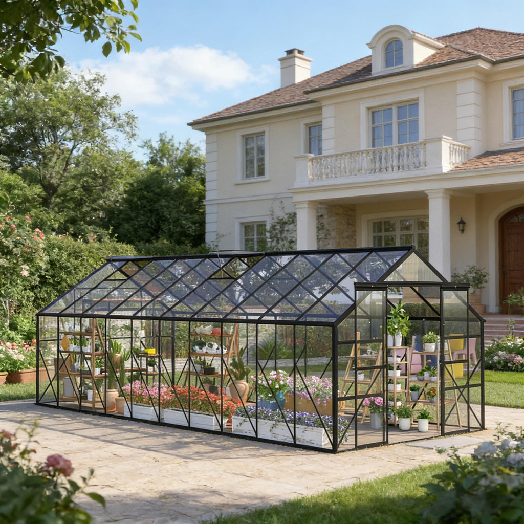 Practical Greenhouse,Spacious Walk-in Garden Greenhouse